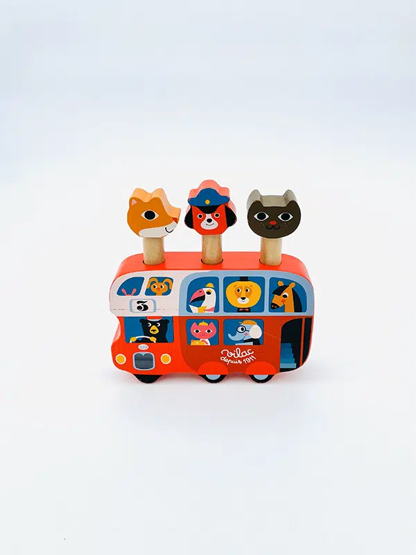 pop-up en bois Autobus