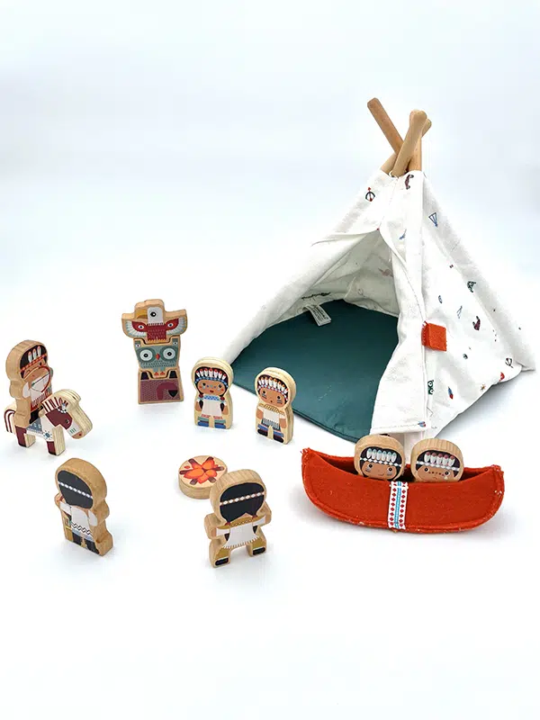 Le tipi et les indiens