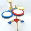 Batterie bois 3 tambours et 1 cymbale